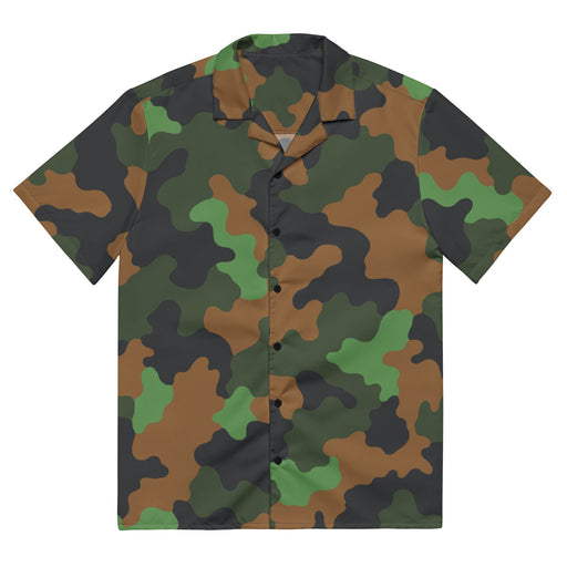 Archipelago Jungle Heritage CAMO Unisex Short-Sleeve Button Shirt - 2XS - Button-Up