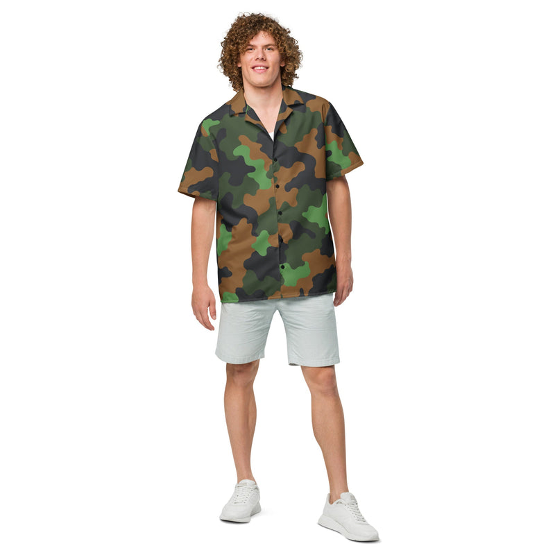 Archipelago Jungle Heritage CAMO Unisex Short-Sleeve Button Shirt - Button-Up