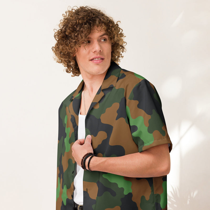 Archipelago Jungle Heritage CAMO Unisex Short-Sleeve Button Shirt - Button-Up