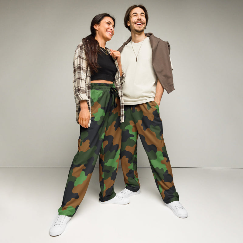 Archipelago Jungle Heritage CAMO Unisex Wide-Leg Joggers - 2XS