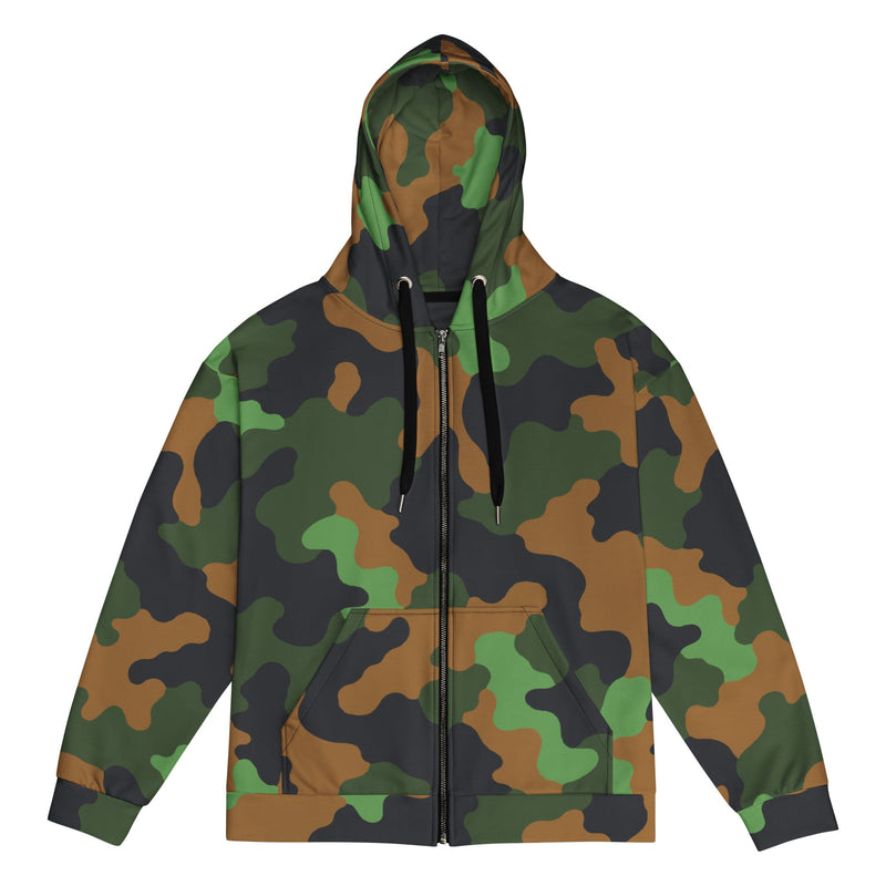 Archipelago Jungle Heritage CAMO Unisex Zip Hoodie - 2XS