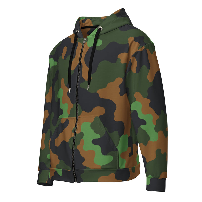 Archipelago Jungle Heritage CAMO Unisex Zip Hoodie