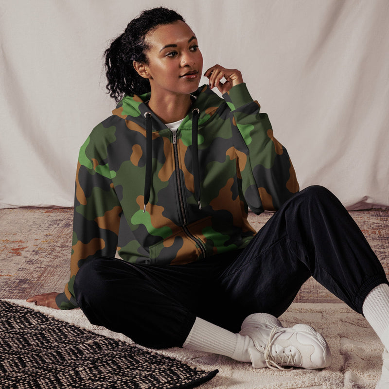 Archipelago Jungle Heritage CAMO Unisex Zip Hoodie