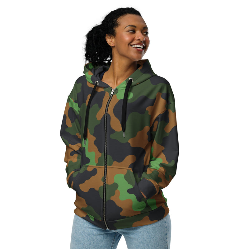 Archipelago Jungle Heritage CAMO Unisex Zip Hoodie
