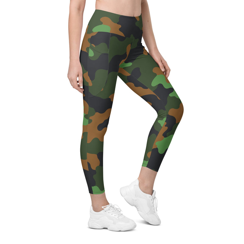 Archipelago Jungle Heritage CAMO Womens Leggings with Pockets - 2XS - Women