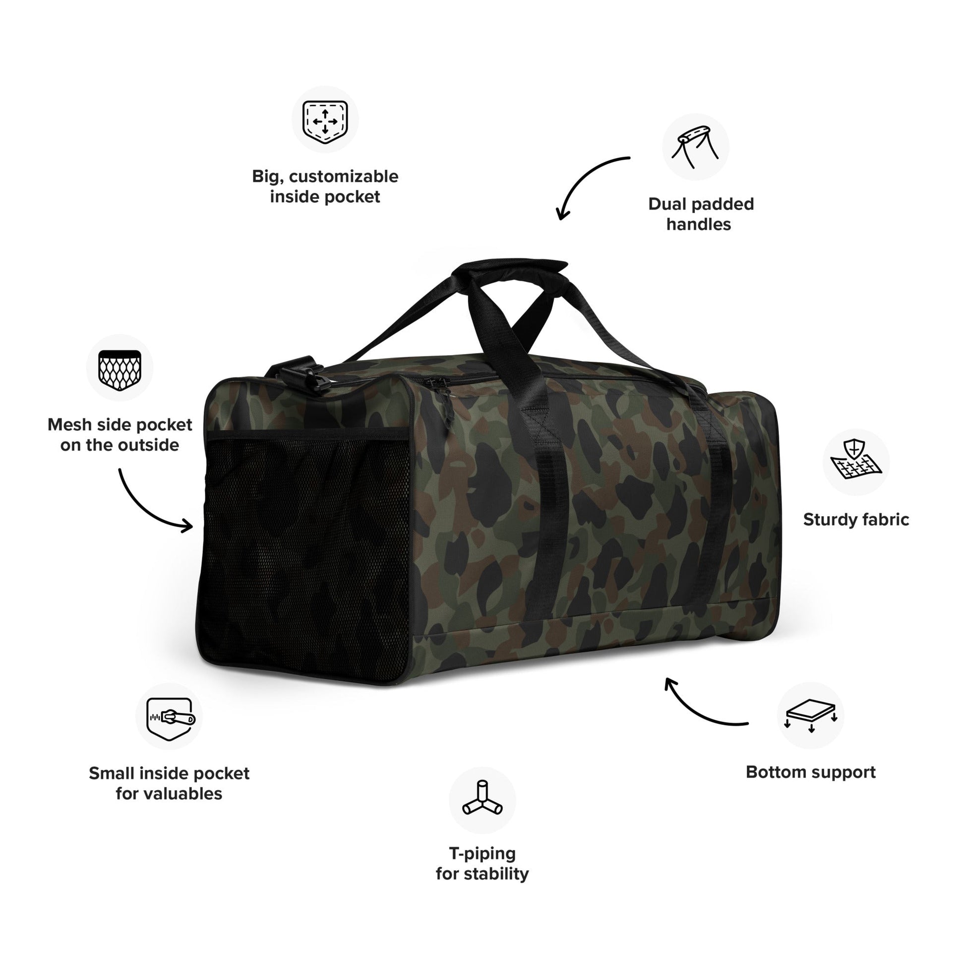 Argentine Frog Skin Marine CAMO Duffle bag - Bags