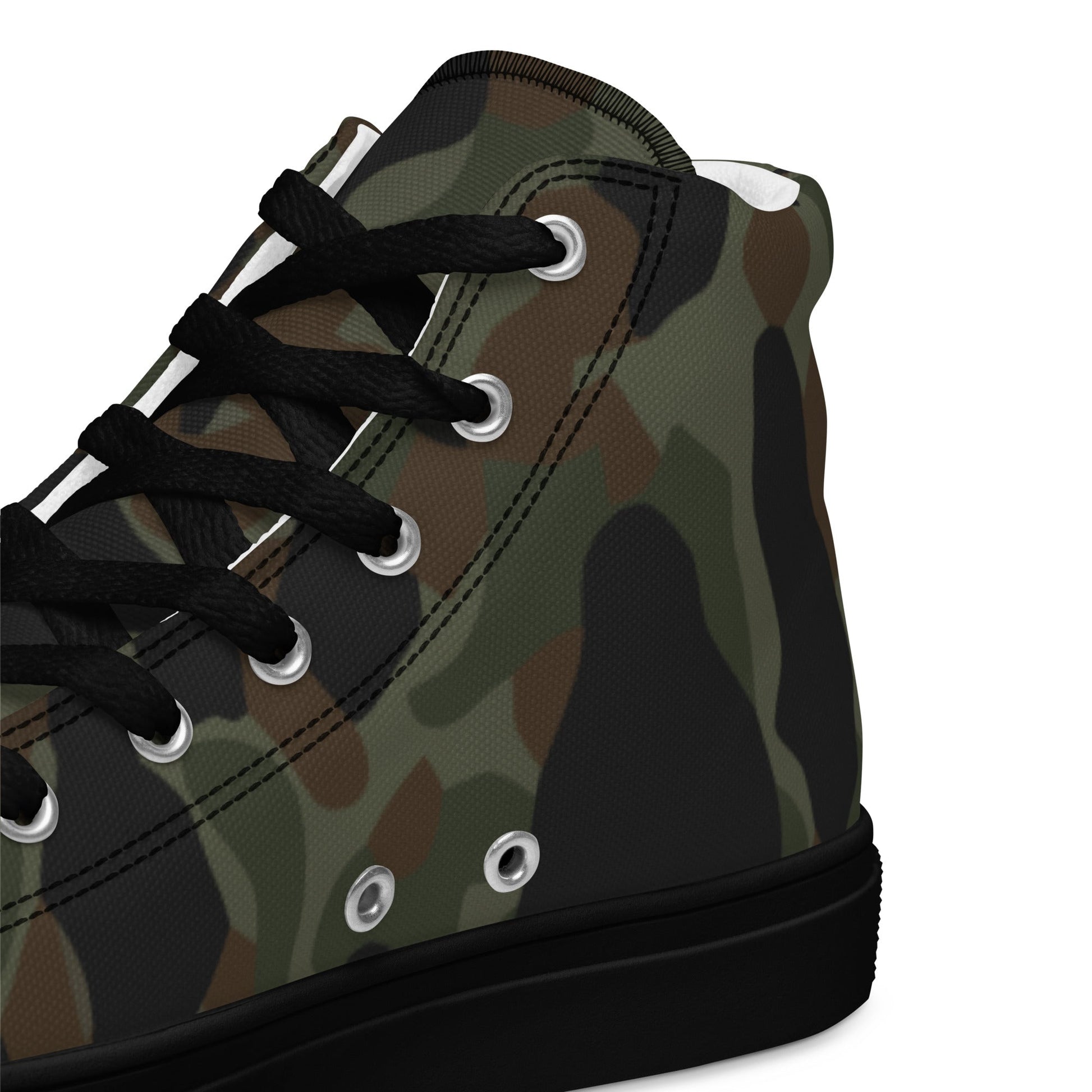 Argentine Frog Skin Marine CAMO Mens High-Top Canvas Shoes