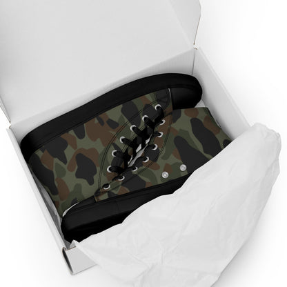 Argentine Frog Skin Marine CAMO Mens High-Top Canvas Shoes