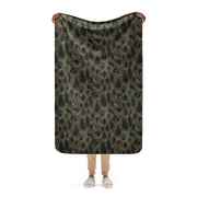 Frog Skin Argentina Marine CAMO Sherpa Blanket - 37″×57″
