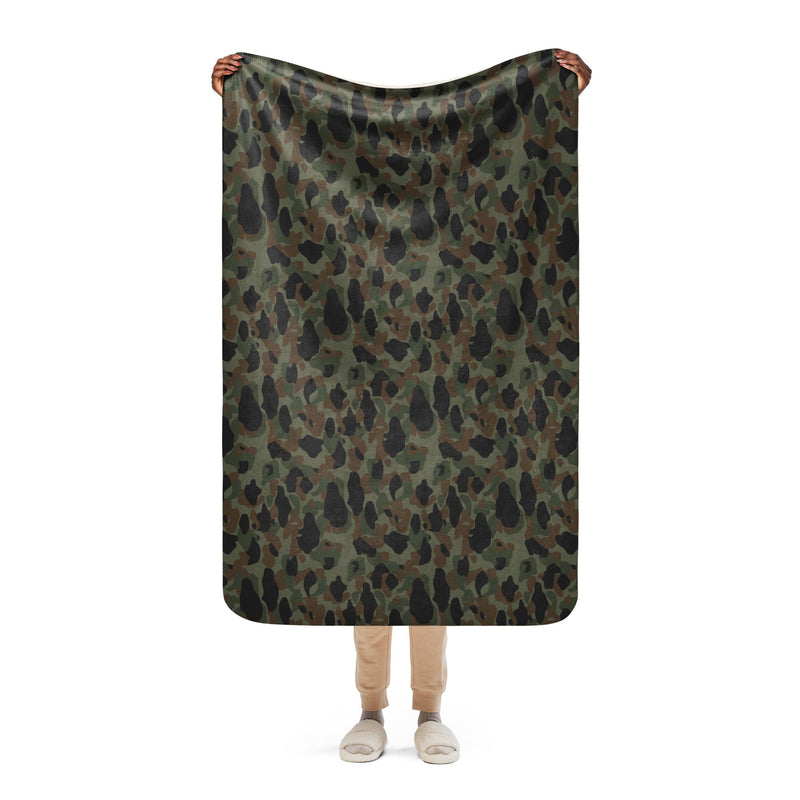 Frog Skin Argentina Marine CAMO Sherpa Blanket - 37″×57″