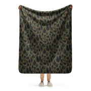 Frog Skin Argentina Marine CAMO Sherpa Blanket - 50″×60″