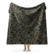 Frog Skin Argentina Marine CAMO Sherpa Blanket - 60″×80″