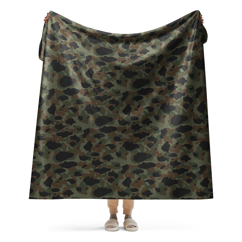 Frog Skin Argentina Marine CAMO Sherpa Blanket - 60″×80″