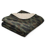 Frog Skin Argentina Marine CAMO Sherpa Blanket
