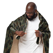Frog Skin Argentina Marine CAMO Sherpa Blanket