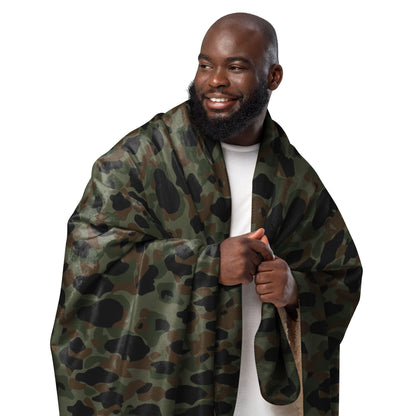 Argentine Frog Skin Marine CAMO Sherpa Blanket