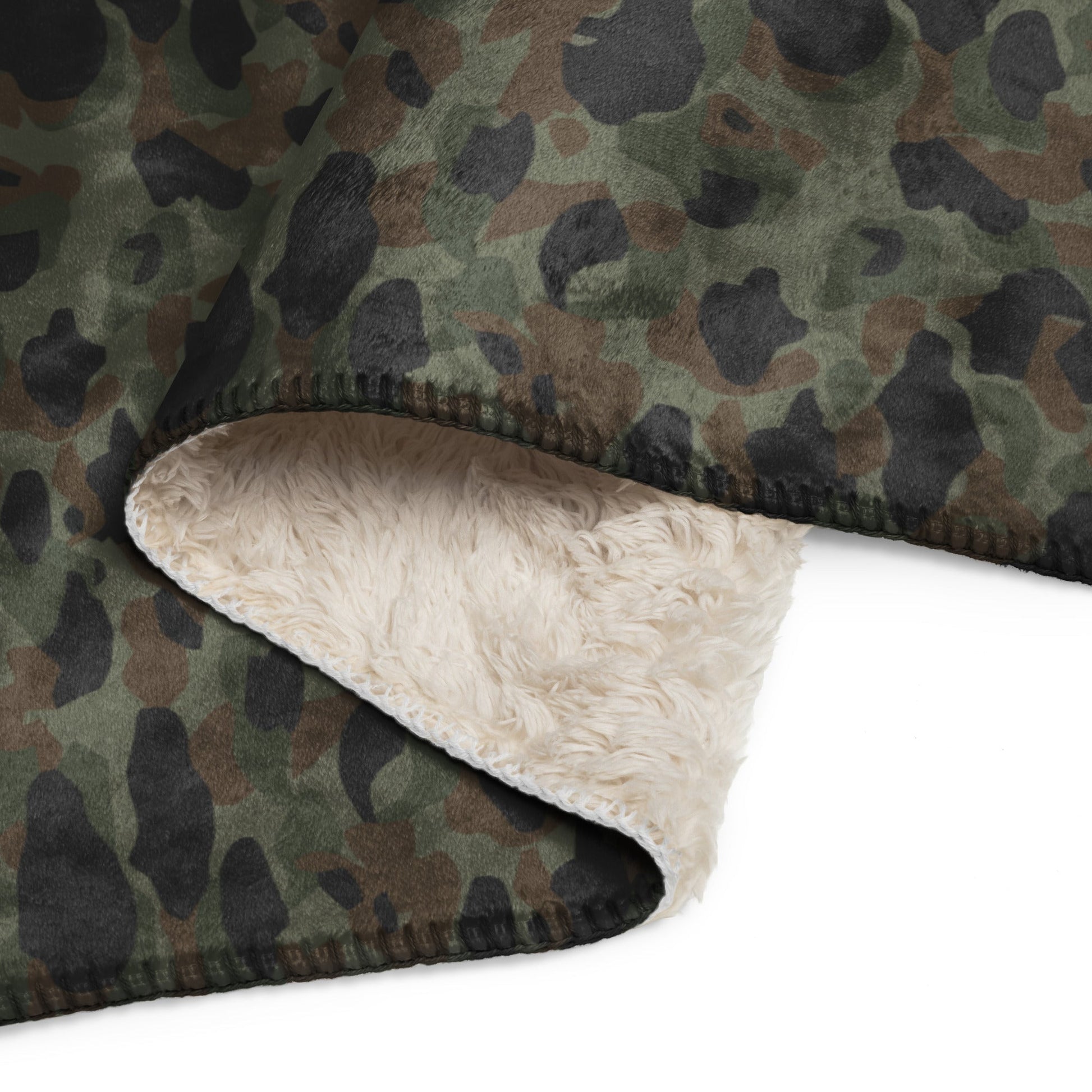 Argentine Frog Skin Marine CAMO Sherpa Blanket