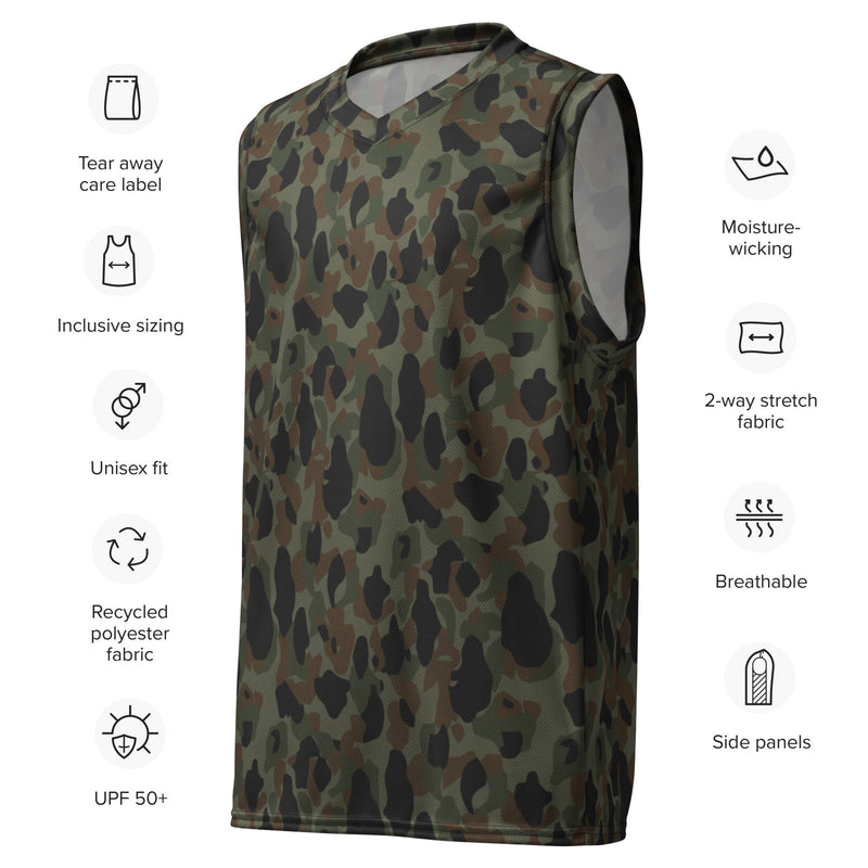 Frog Skin Argentina Marine CAMO Unisex Basketball Jersey
