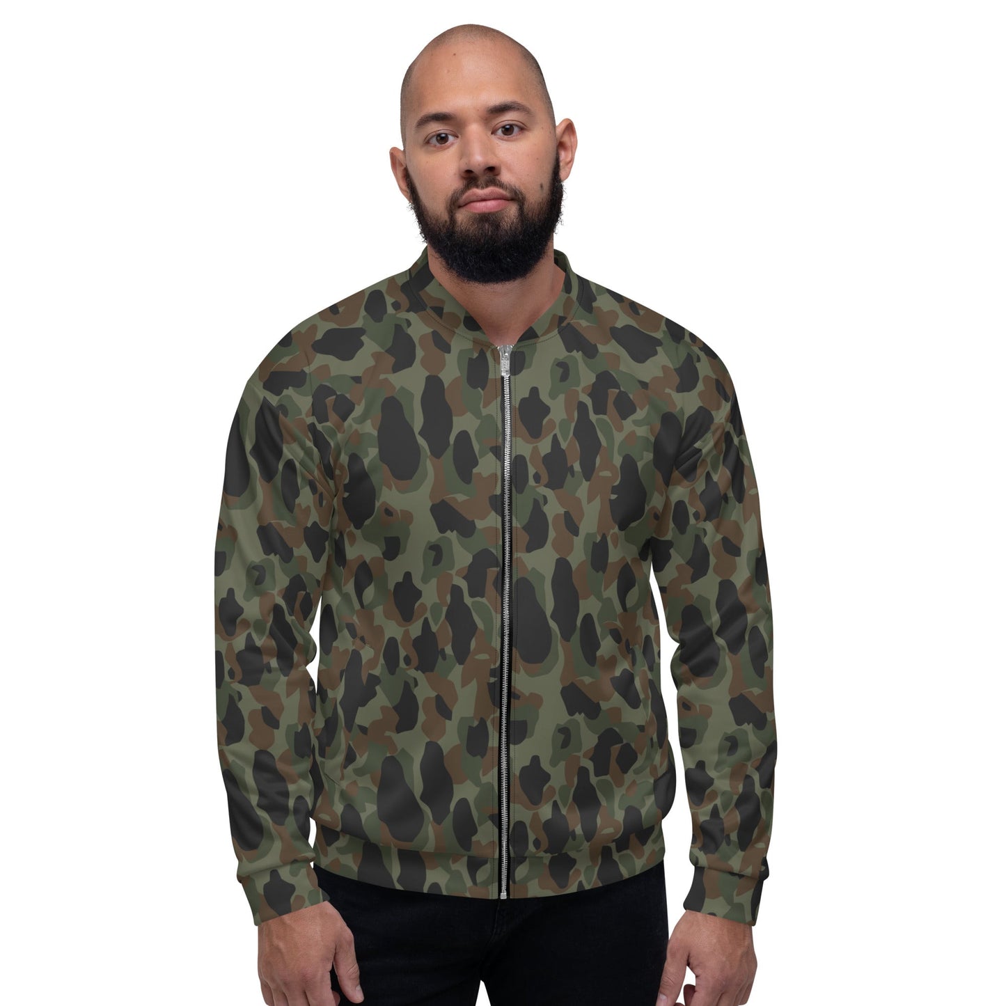 Argentine Frog Skin Marine CAMO Unisex Bomber Jacket - Jackets
