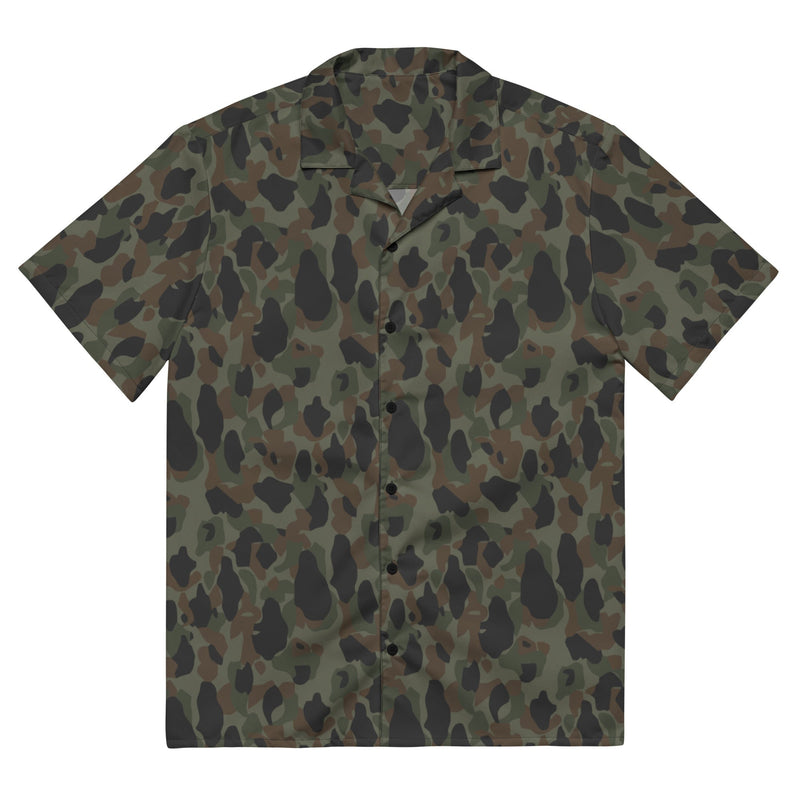Frog Skin Argentina Marine CAMO Unisex Short-Sleeve Button Shirt - 2XS - Button-Up