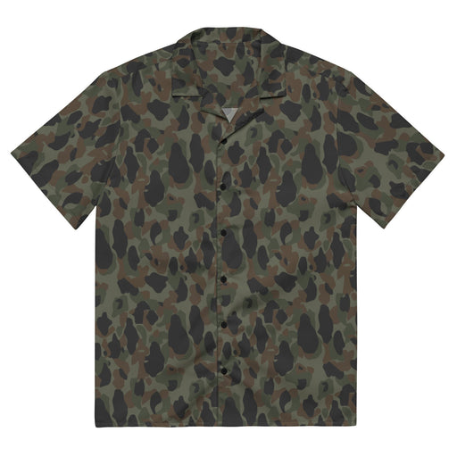 Frog Skin Argentina Marine CAMO Unisex Short-Sleeve Button Shirt - 2XS - Button-Up