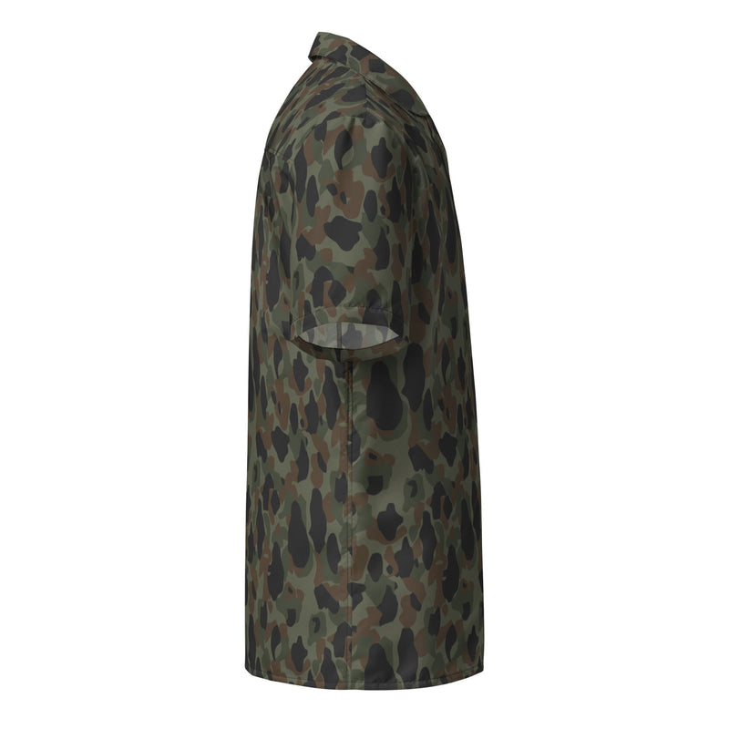 Frog Skin Argentina Marine CAMO Unisex Short-Sleeve Button Shirt - Button-Up