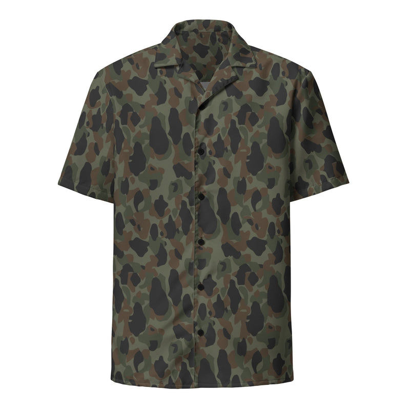 Frog Skin Argentina Marine CAMO Unisex Short-Sleeve Button Shirt - Button-Up