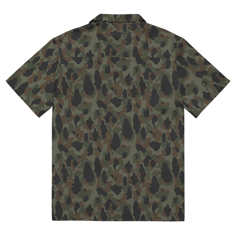 Frog Skin Argentina Marine CAMO Unisex Short-Sleeve Button Shirt - Button-Up