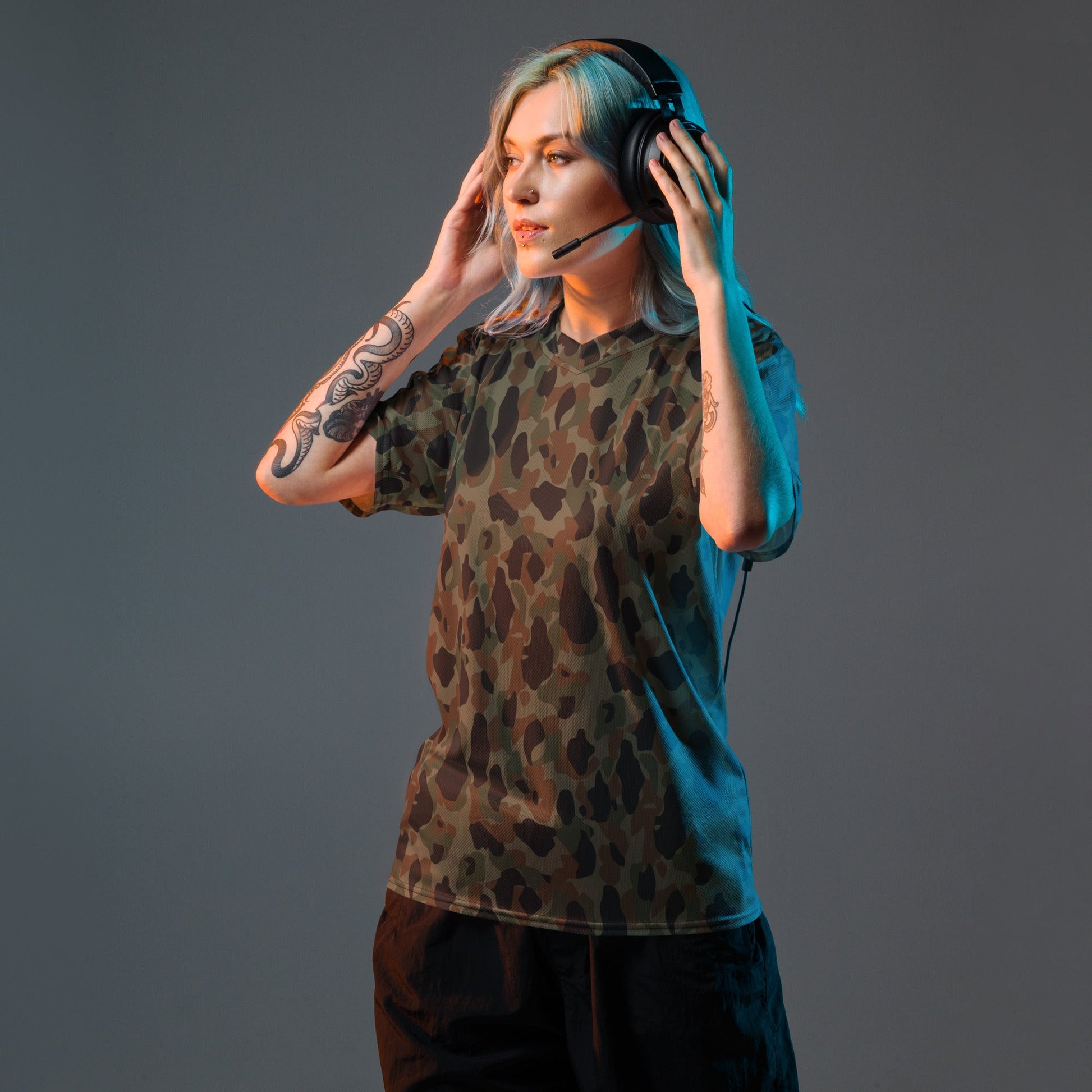 Argentine Frog Skin Marine CAMO unisex sports jersey Sports Jerseys