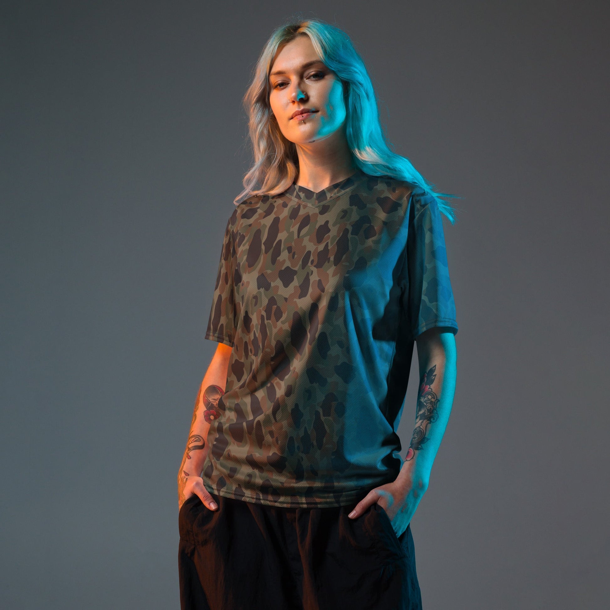 Argentine Frog Skin Marine CAMO unisex sports jersey Sports Jerseys