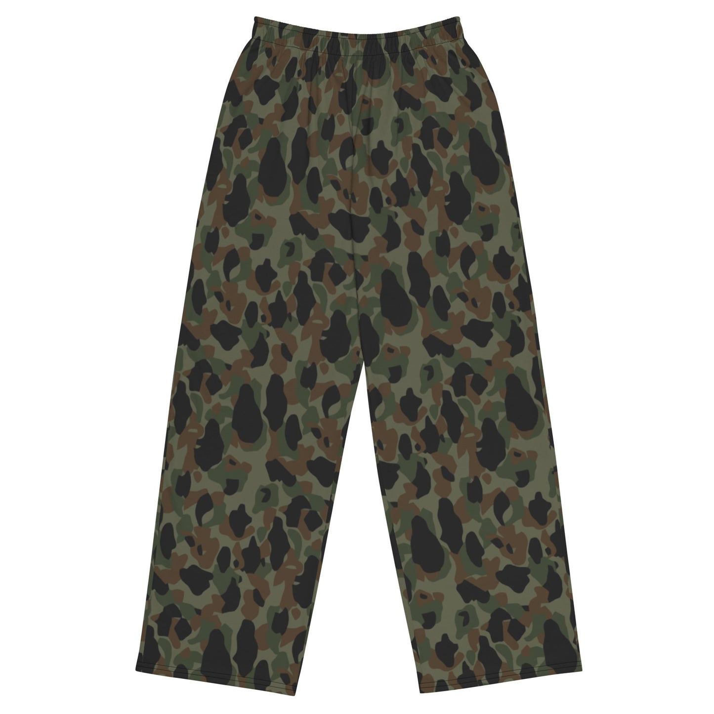 Argentine Frog Skin Marine CAMO unisex wide-leg pants - 2XS - Wide-leg Pants