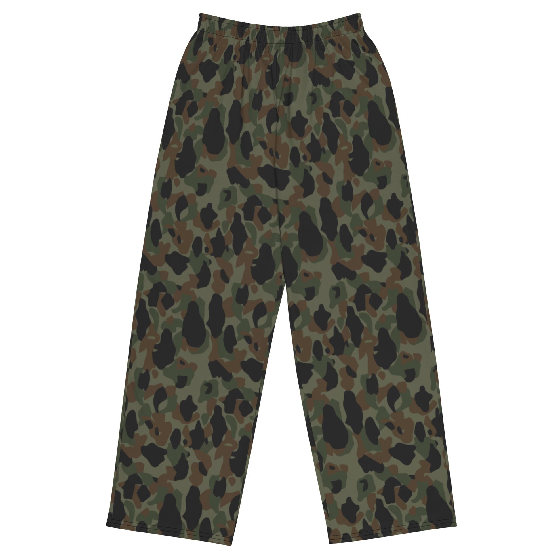 Argentine Frog Skin Marine CAMO unisex wide-leg pants - 2XS - Wide-leg Pants