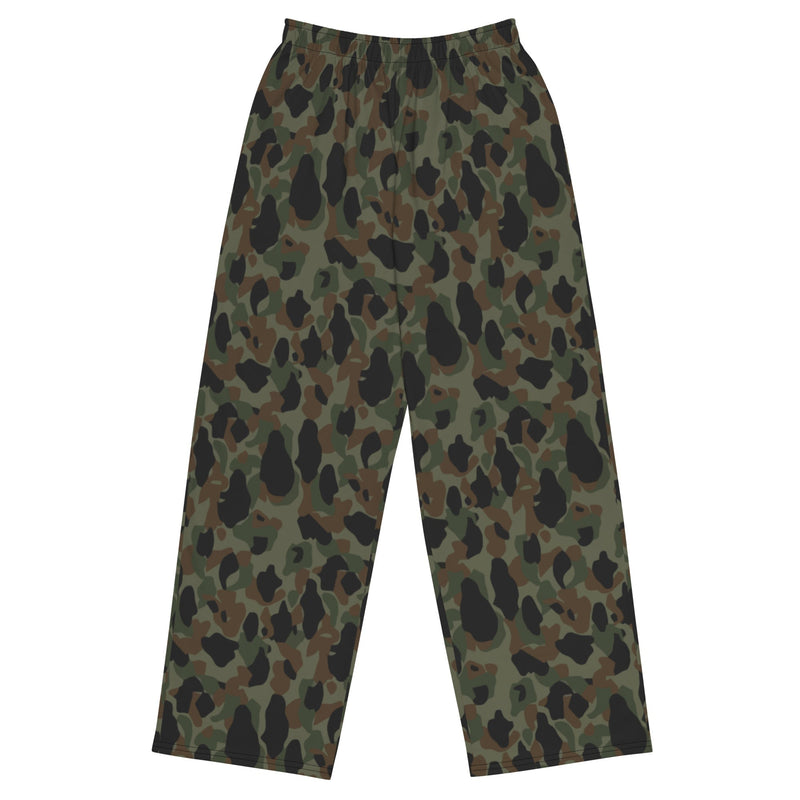 Frog Skin Argentina Marine CAMO Unisex Wide-Leg Leisure Pants - 2XS - Pant
