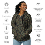 Frog Skin Argentina Marine CAMO Unisex Zip Hoodie