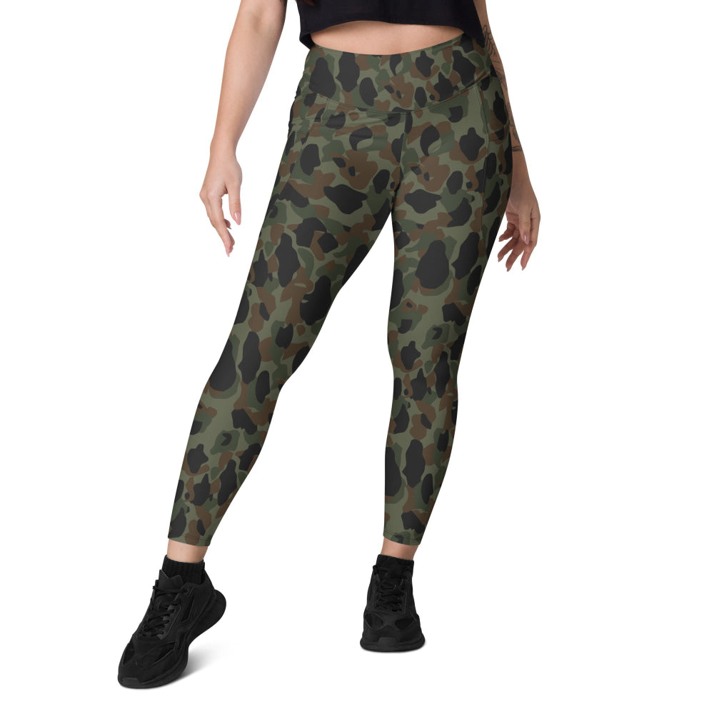 Argentine Marines Mimetizado Comandos Anfibios CAMO Leggings with pockets - Womens With Pockets