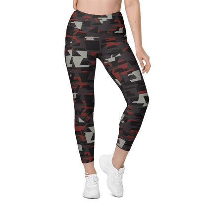 Arkham Knight Militia Batman Movie CAMO Leggings with pockets - Womens With Pockets