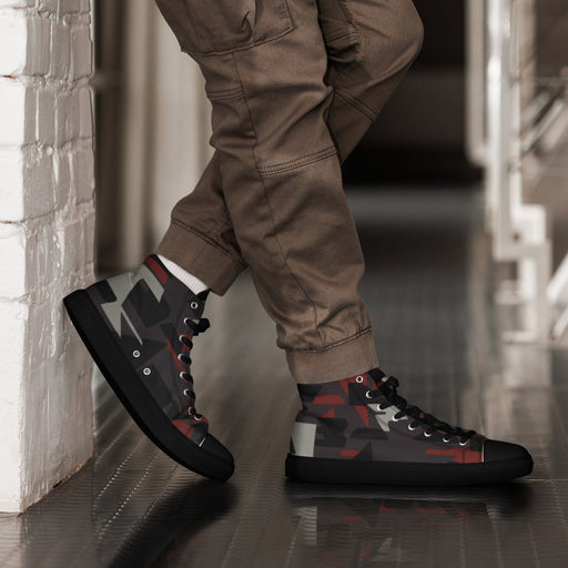 Shadow Militia CAMO Mens High-Top Canvas Shoes - 5