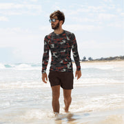 Shadow Militia CAMO Mens Long-Sleeve Rash Guard - XS