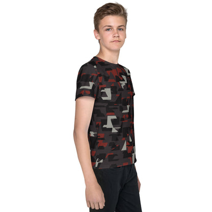 Arkham Knight Militia Batman Movie CAMO Youth crew neck t-shirt - Crew Neck T-shirt