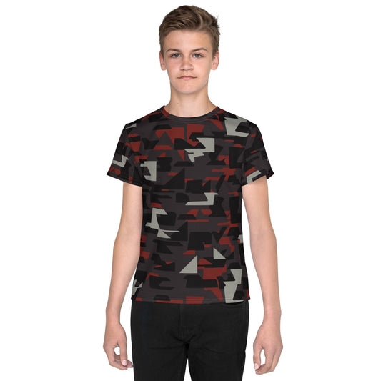 Arkham Knight Militia Batman Movie CAMO Youth crew neck t-shirt - 8 - Crew Neck T-shirt