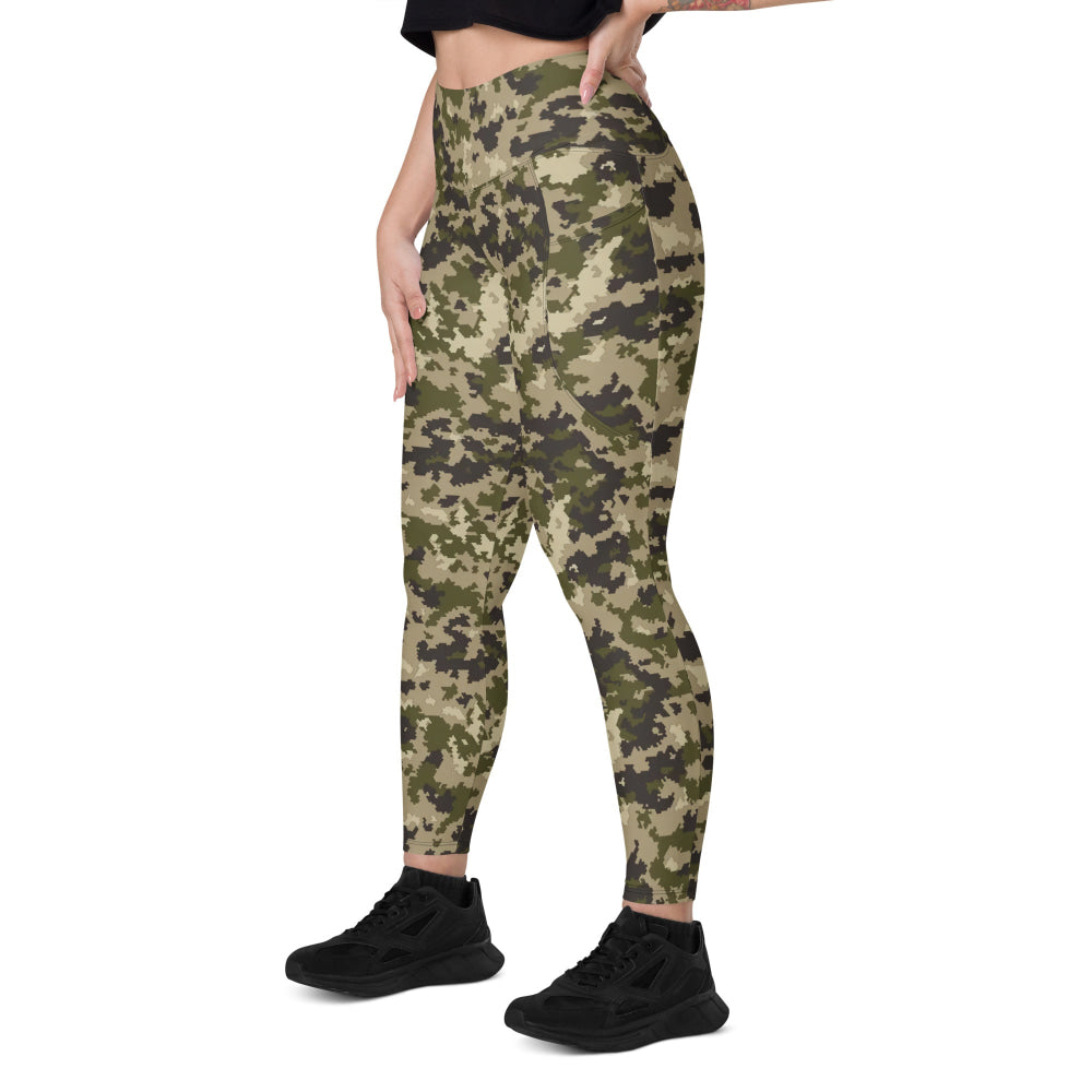 Armed Assault CSAT Multi CAMO Leggings with pockets - Womens With Pockets