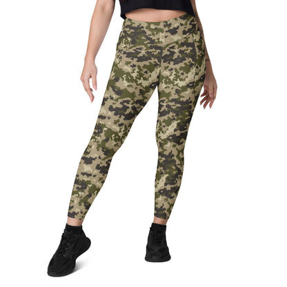 Armed Assault CSAT Multi CAMO Leggings with pockets - Womens With Pockets