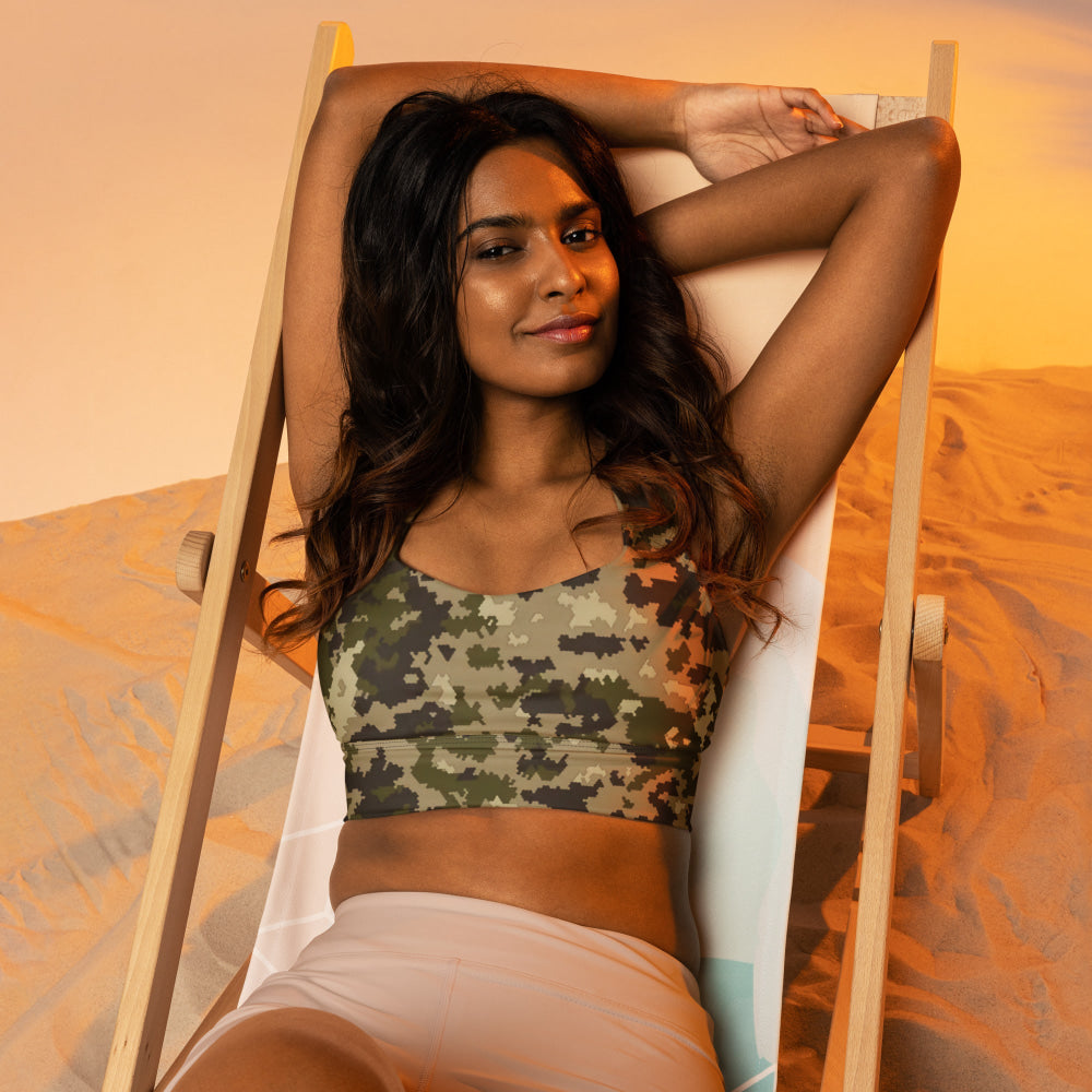 Armed Assault CSAT Multi CAMO Longline sports bra - Womens Sports Bra