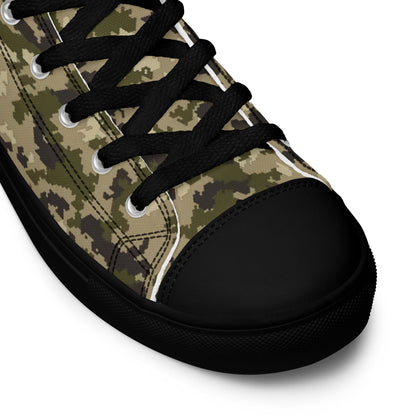 Armed Assault CSAT Multi CAMO Men’s high top canvas shoes - Mens High Top Canvas Shoes