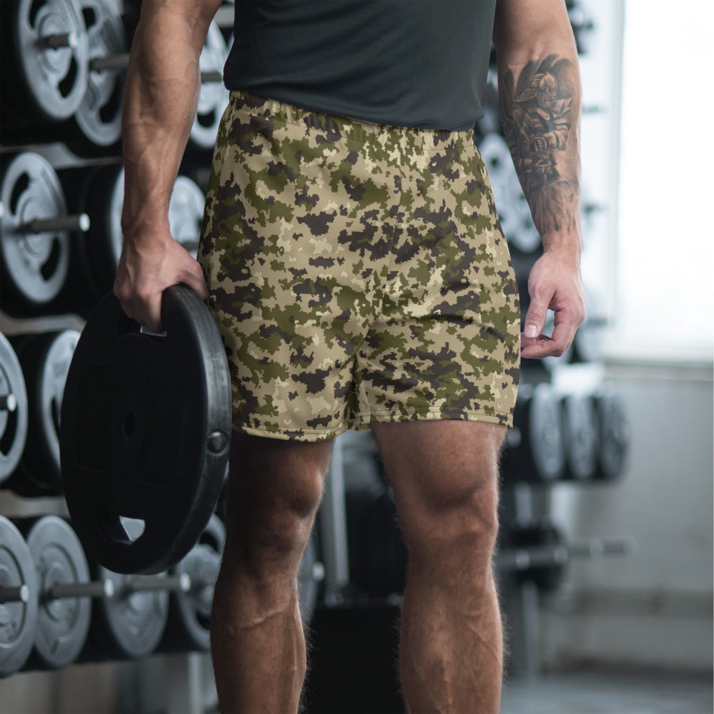 Armed Assault CSAT Multi CAMO Unisex Athletic Long Shorts - 2XS