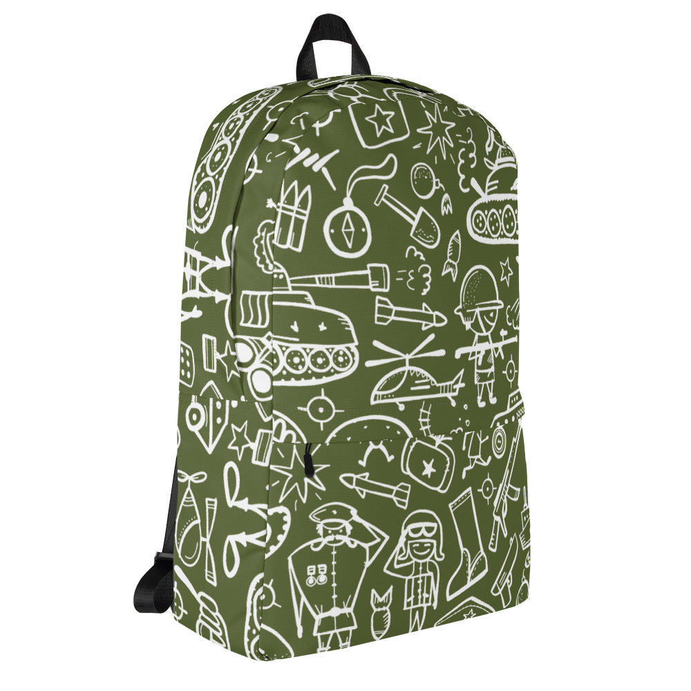 Army Cartoon Battle CAMO Backpack