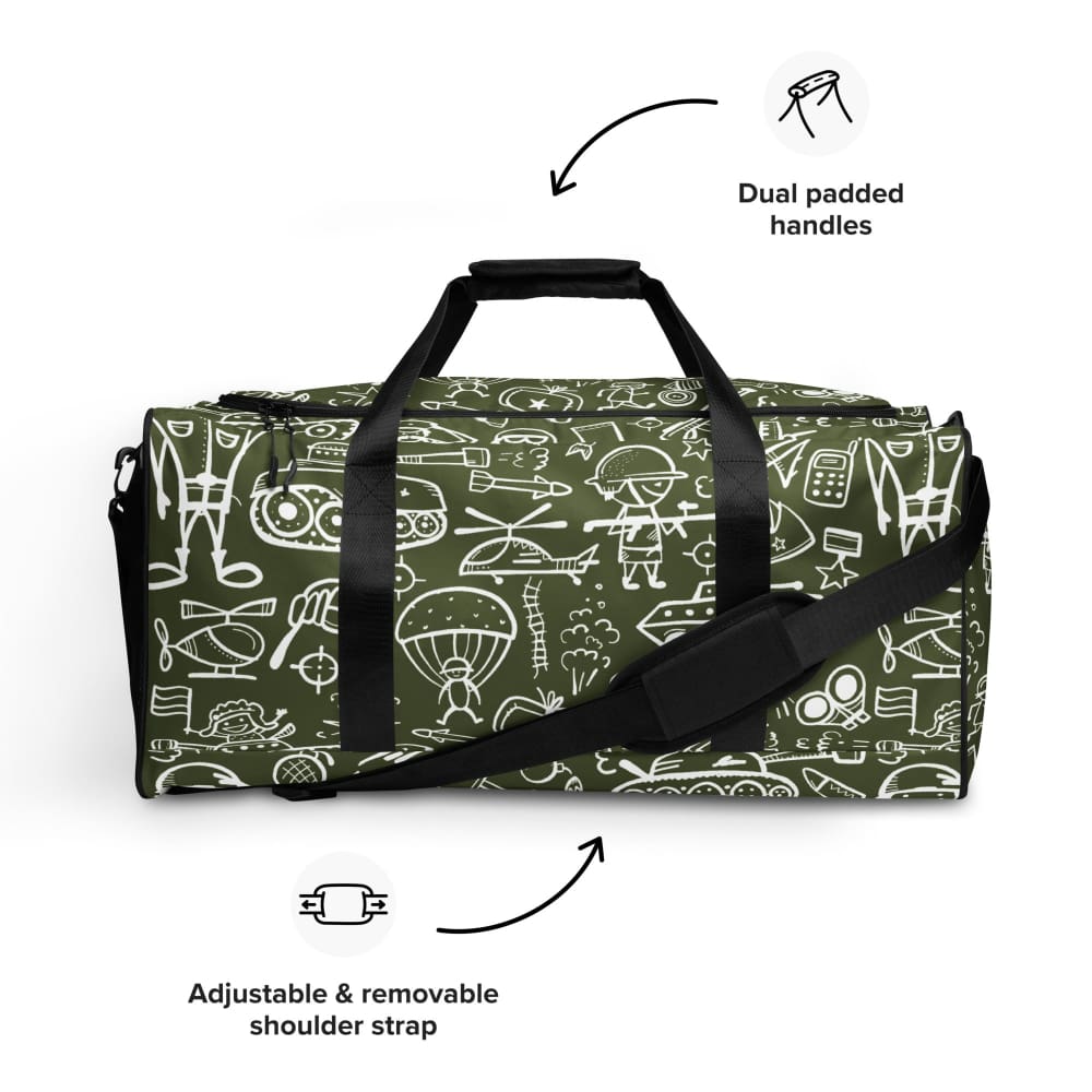 Army Cartoon Battle CAMO Duffle bag