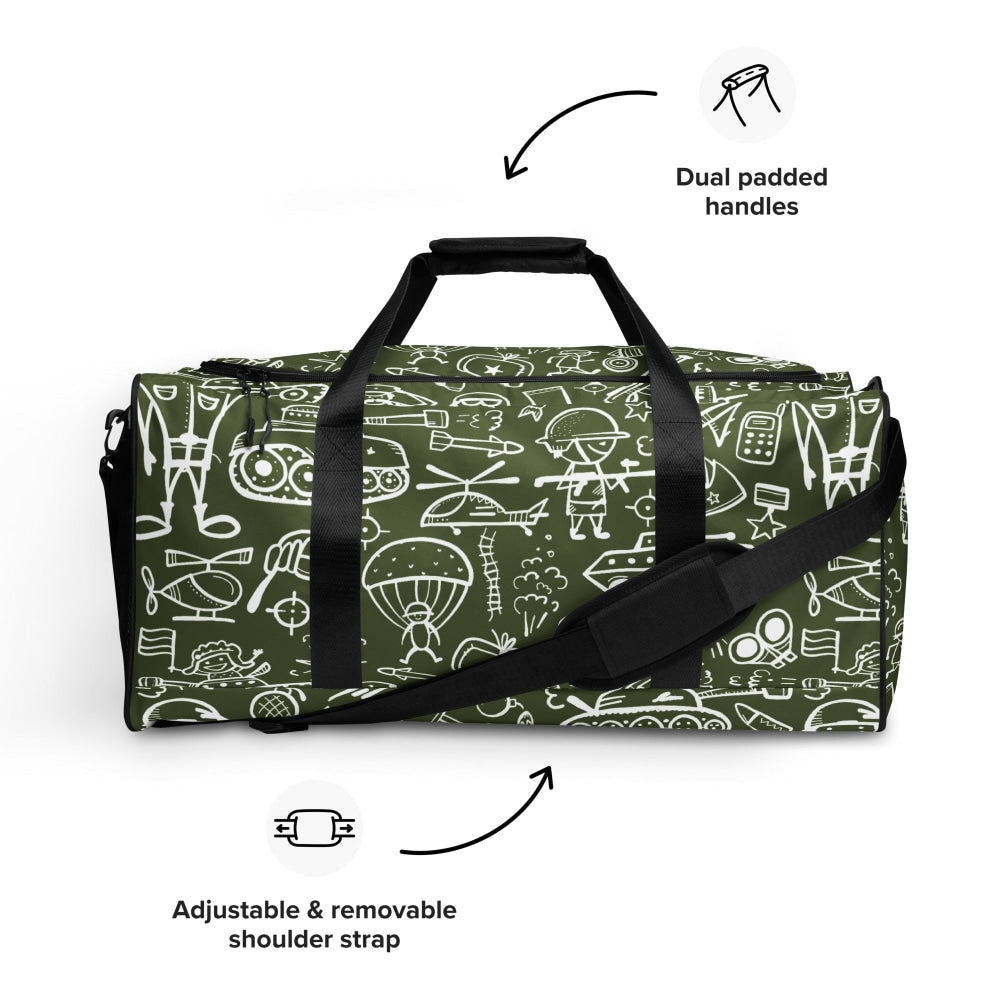 Army Cartoon Battle CAMO Duffle bag - Bag