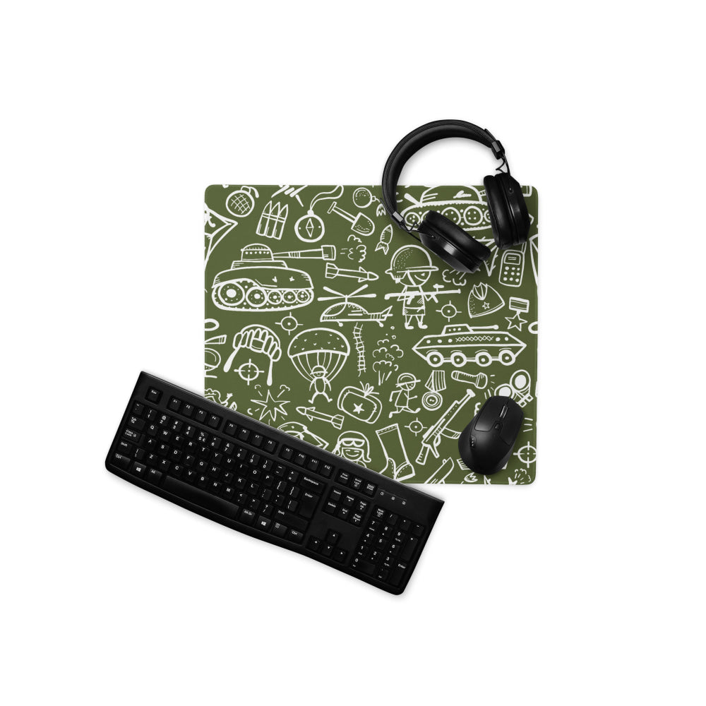 Army Cartoon Battle CAMO Gaming mouse pad - 18″×16″ - Mouse Pad