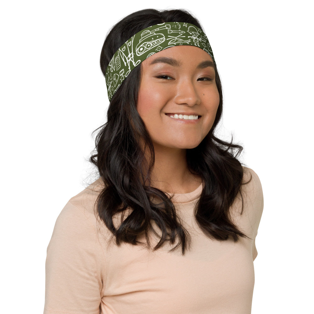 Army Cartoon Battle CAMO Headband